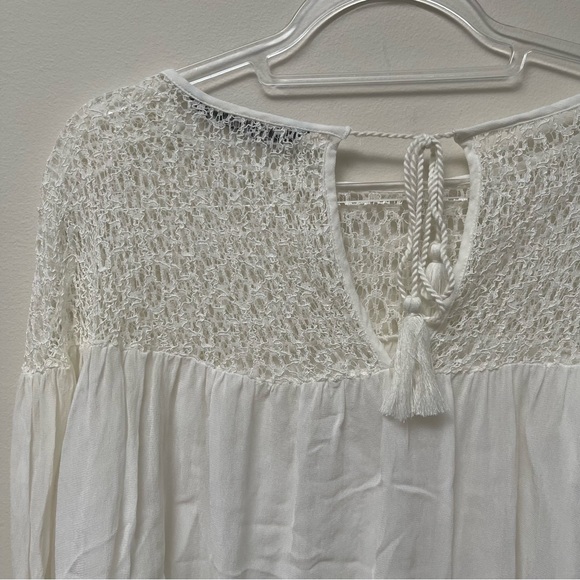 Zara Woman White Lace Blouse - Picture 10 of 14